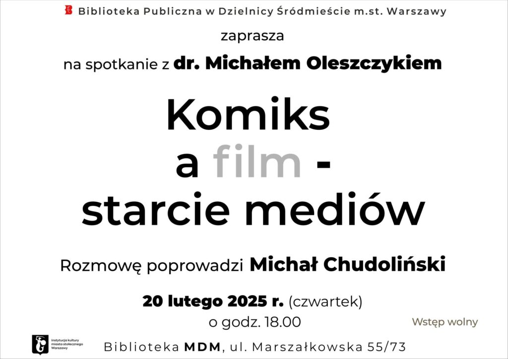 Komiks a film starcie mediów