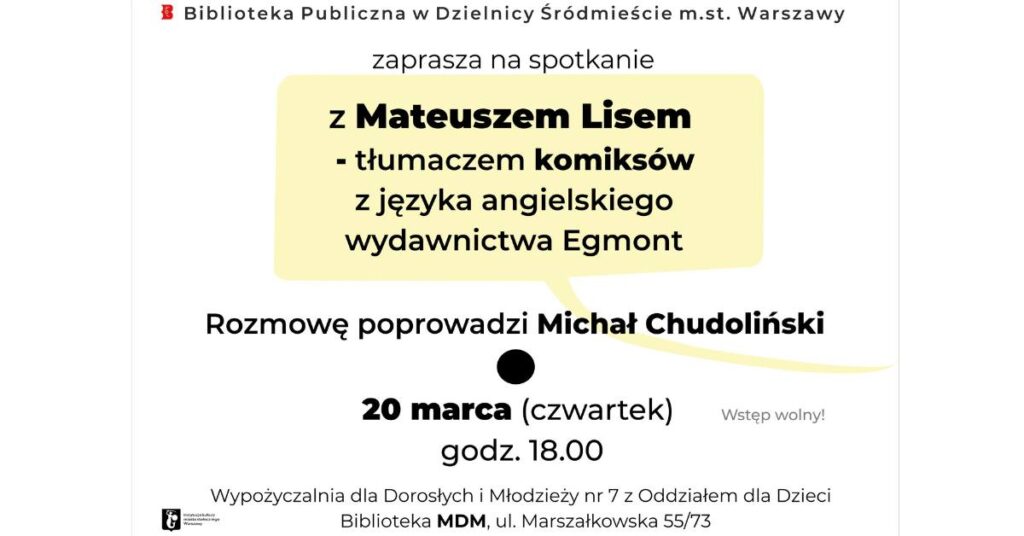 SPotkanie z mateuszem lisem