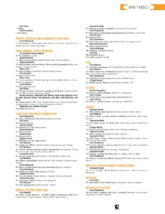 Projektor 49 spis tresci