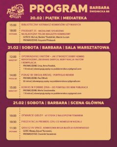 Podziemne Kocury 2026 Program 1