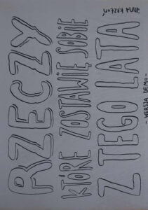 Rzeczy, które zostawię sobie z tego lata (demo)