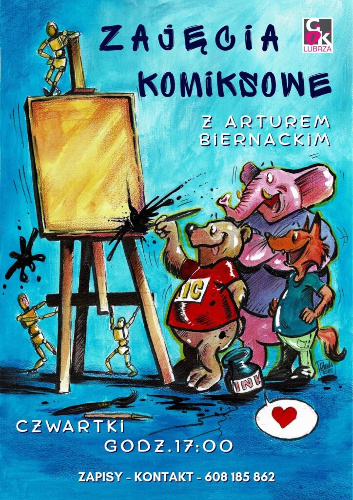 Zajęcia komiksowe z Arturem Biernackim
