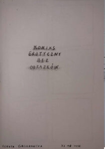 Komiks erotyczny bez obrazków