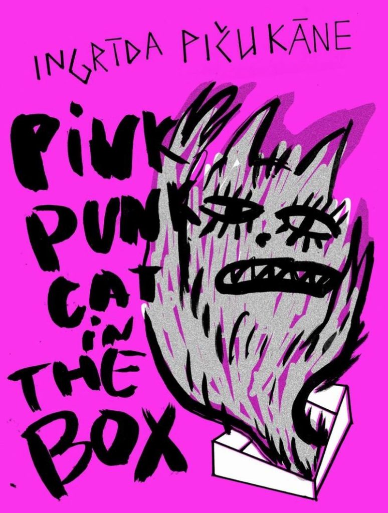 Pink Punk Cat in the Box