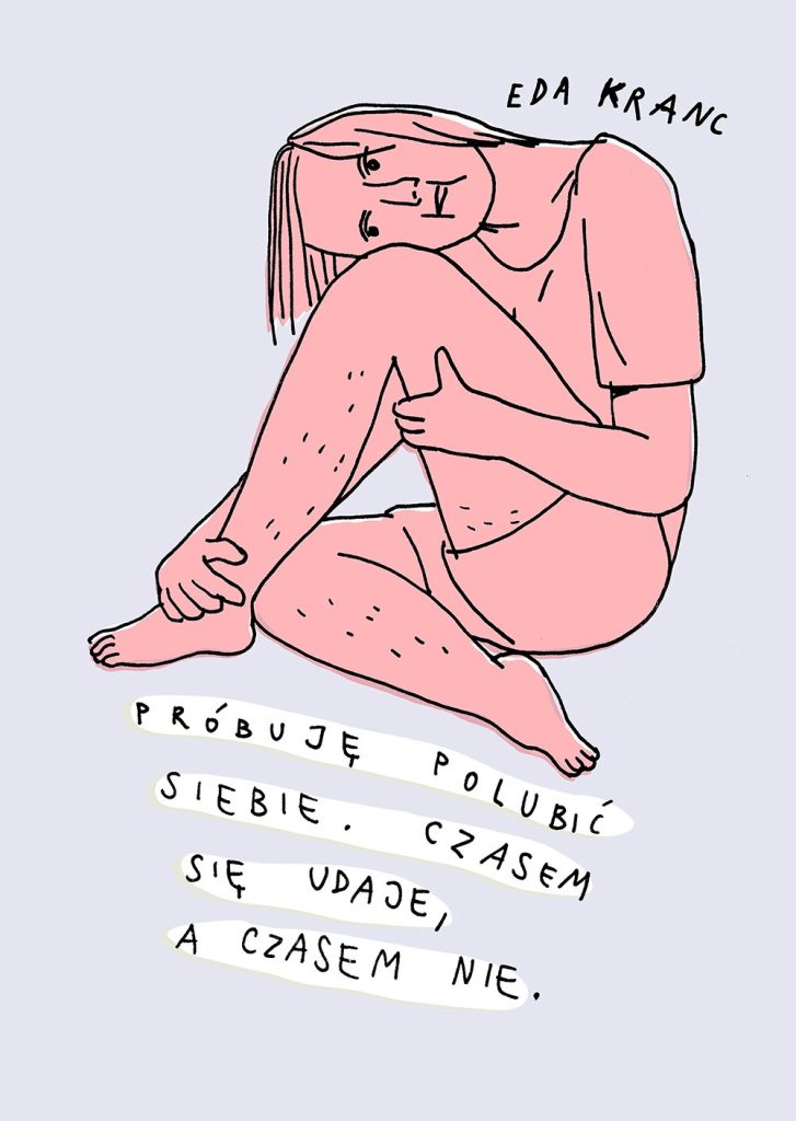 Próbuje polubić siebie