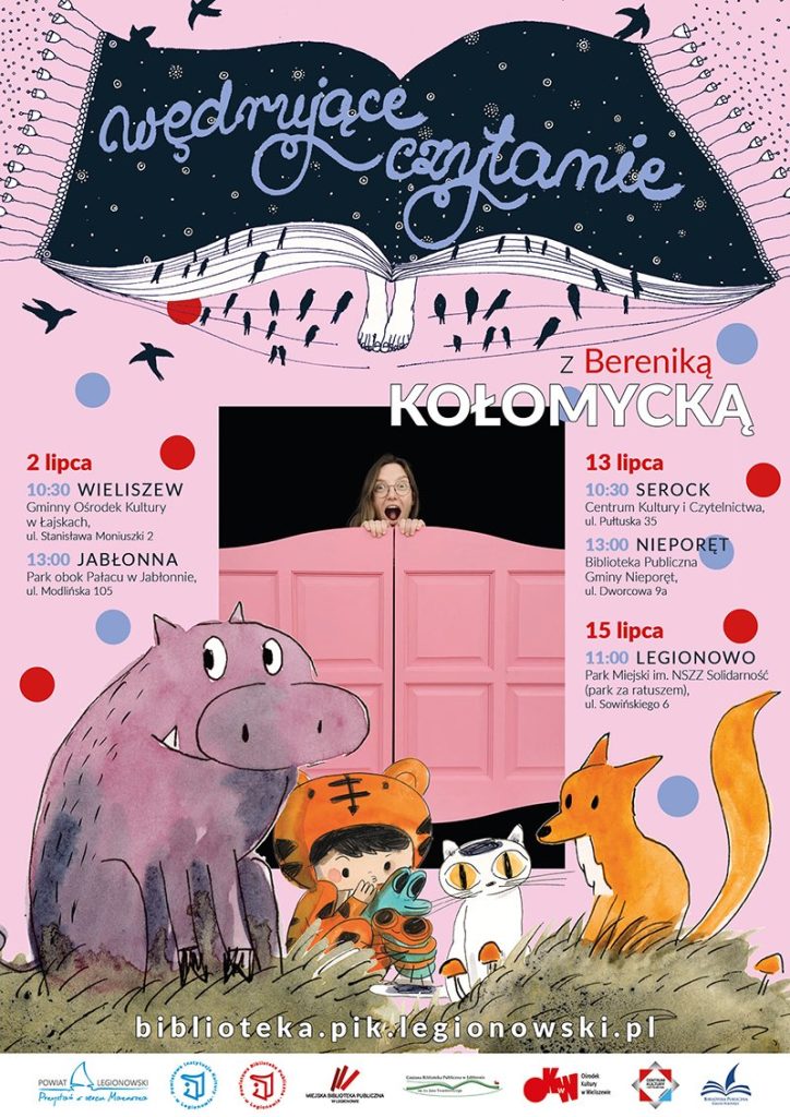 Wędrujące czytanie plakat