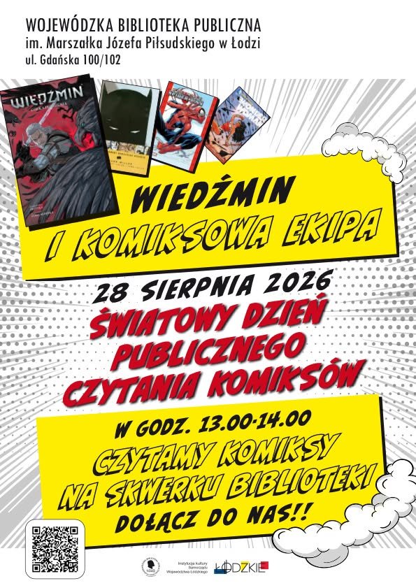 Czytamy komiksy na skwerku Łódź