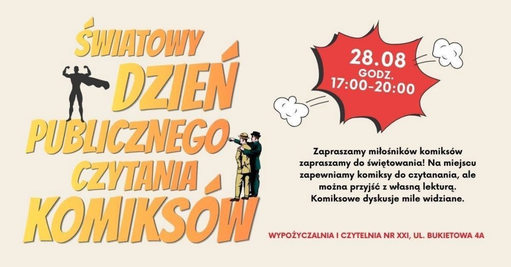Czytanie komiksów Warszawa
