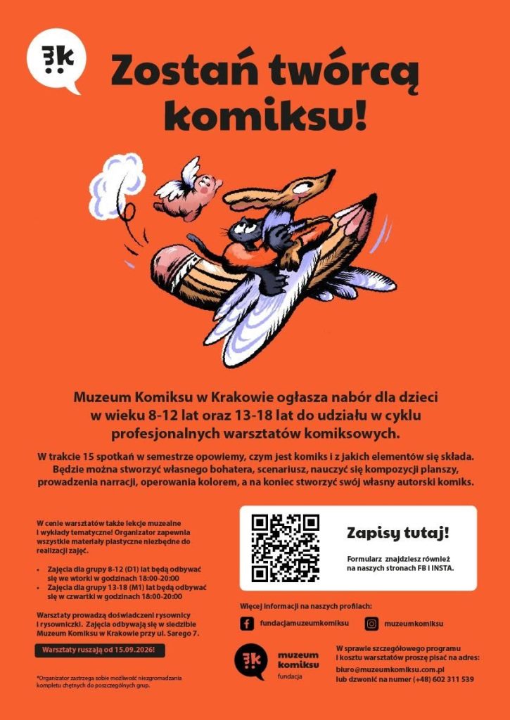 Warsztaty w Muzeum Komiksu