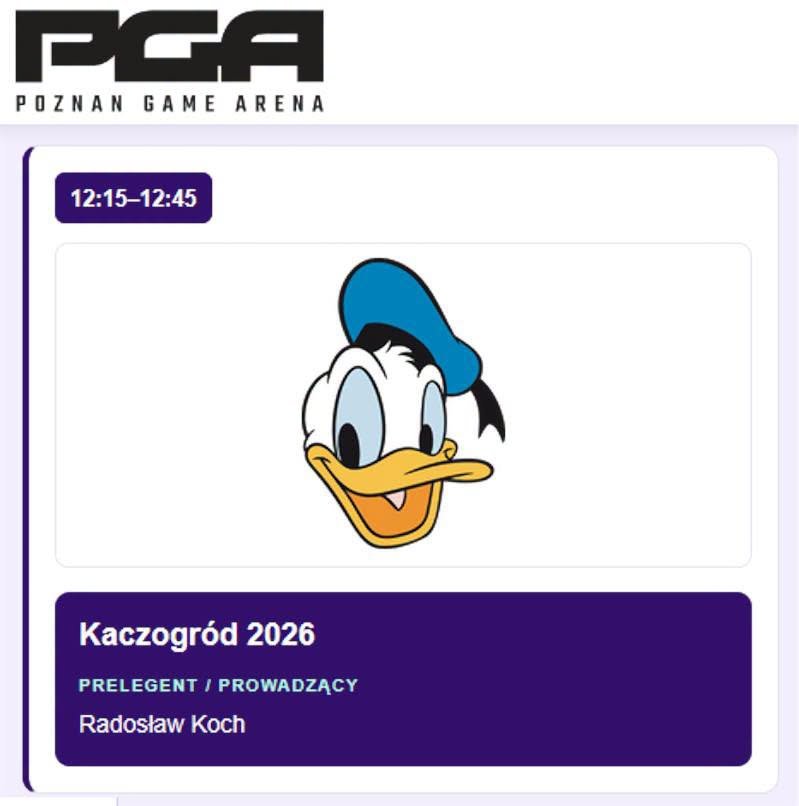 Kaczogród na PGA 2026