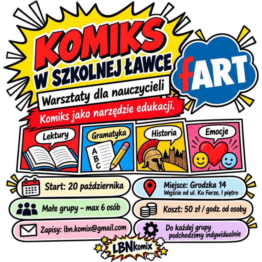 Komiks w szkolnej ławce warsztaty