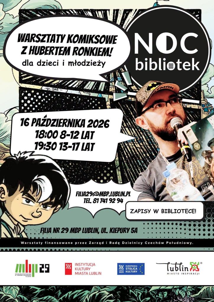 Warsztaty Ronek Noc Bibliotek